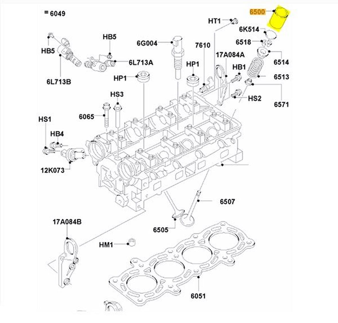Ford Focus Subap Fincanı [Orjinal] (BM5G6500DACA)